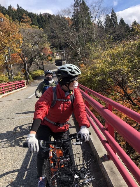高井橋の紅葉風景